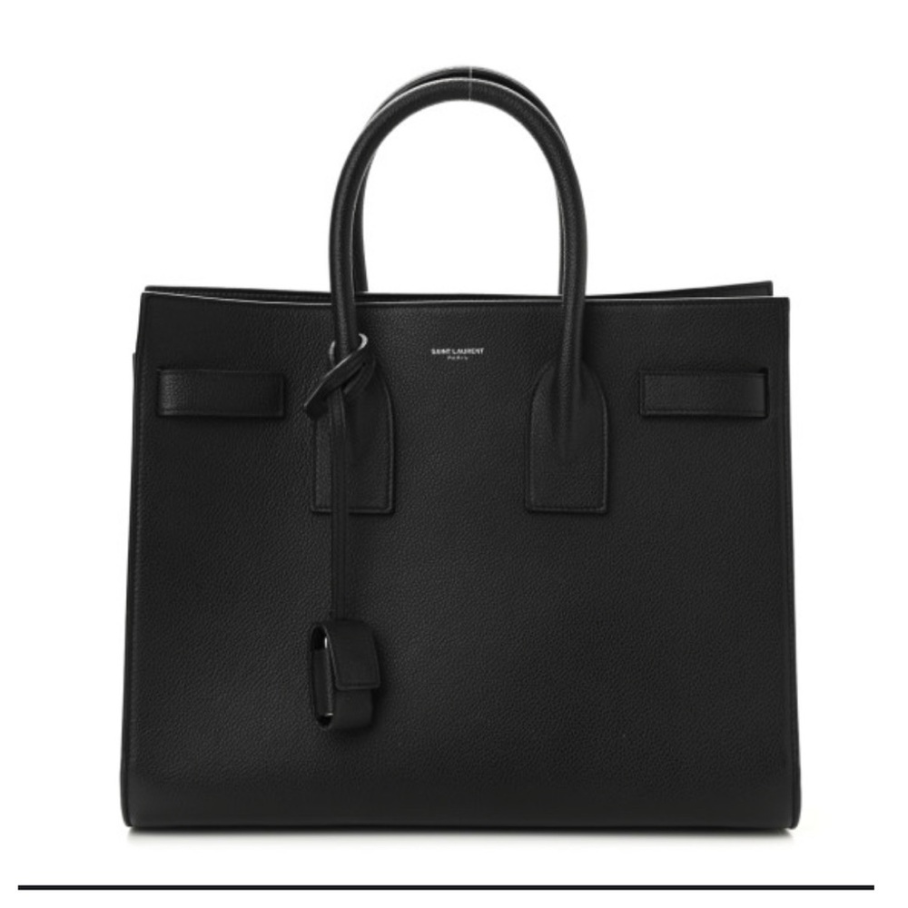 SAINT LAURENT grained calfskin small Sac De Jour duffle